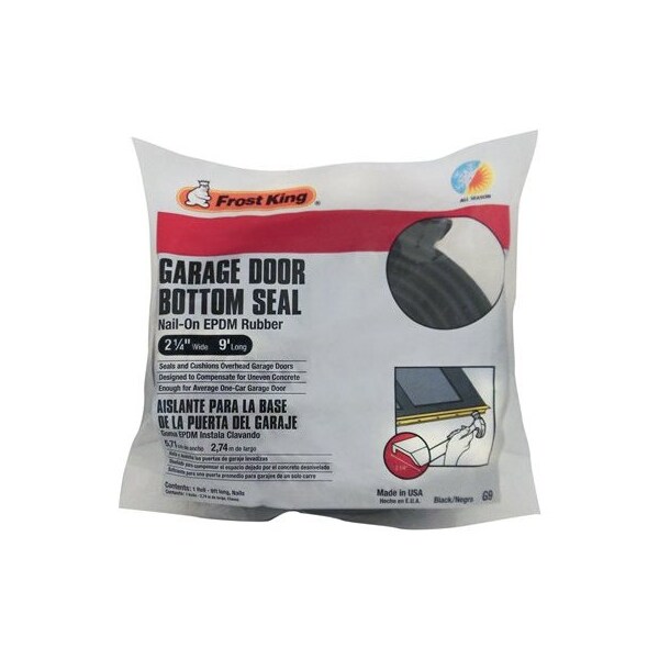 Thermwell Products 9' BLK Garage DR Bottom G9H - main